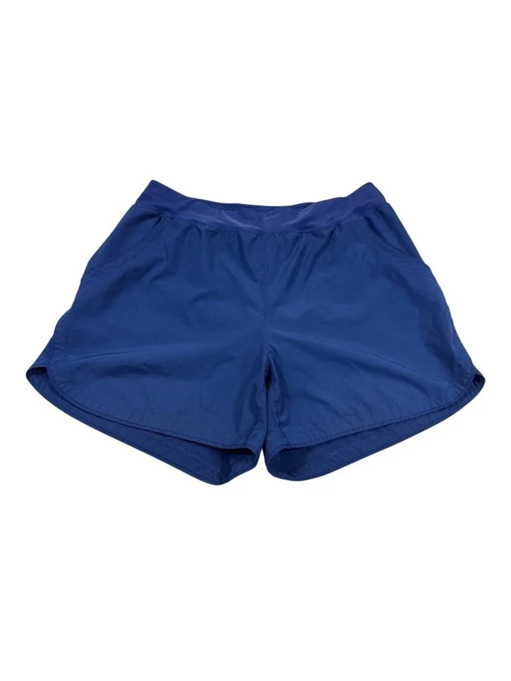 Lands End Womens Swim Shorts 18W Blue Polyester Stretch Material (F770)